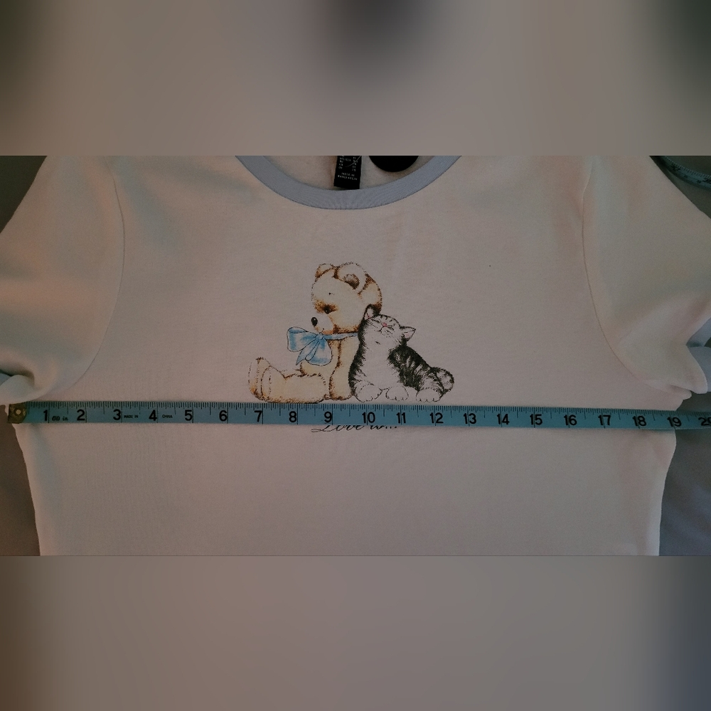 Forever 21 Teddy Bear Kitten Tee - Picture 3 of 3